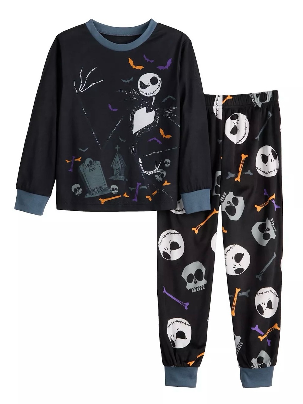 Disney’s The Nightmare Before Christmas Kids Pajama Set Jack Skellington Size 6 - Picture 5 of 5